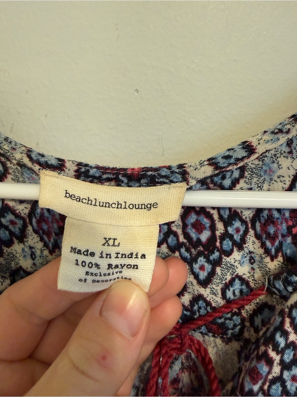 2/$30 Title: BeachLunchLounge Boho Printed Sleeveless Shift Dress XL - Picture 6 of 7